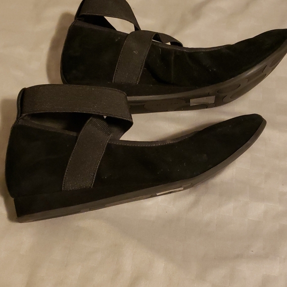 Com+Sens black suede comfort ballet flats sz 7.5 - Picture 5 of 6